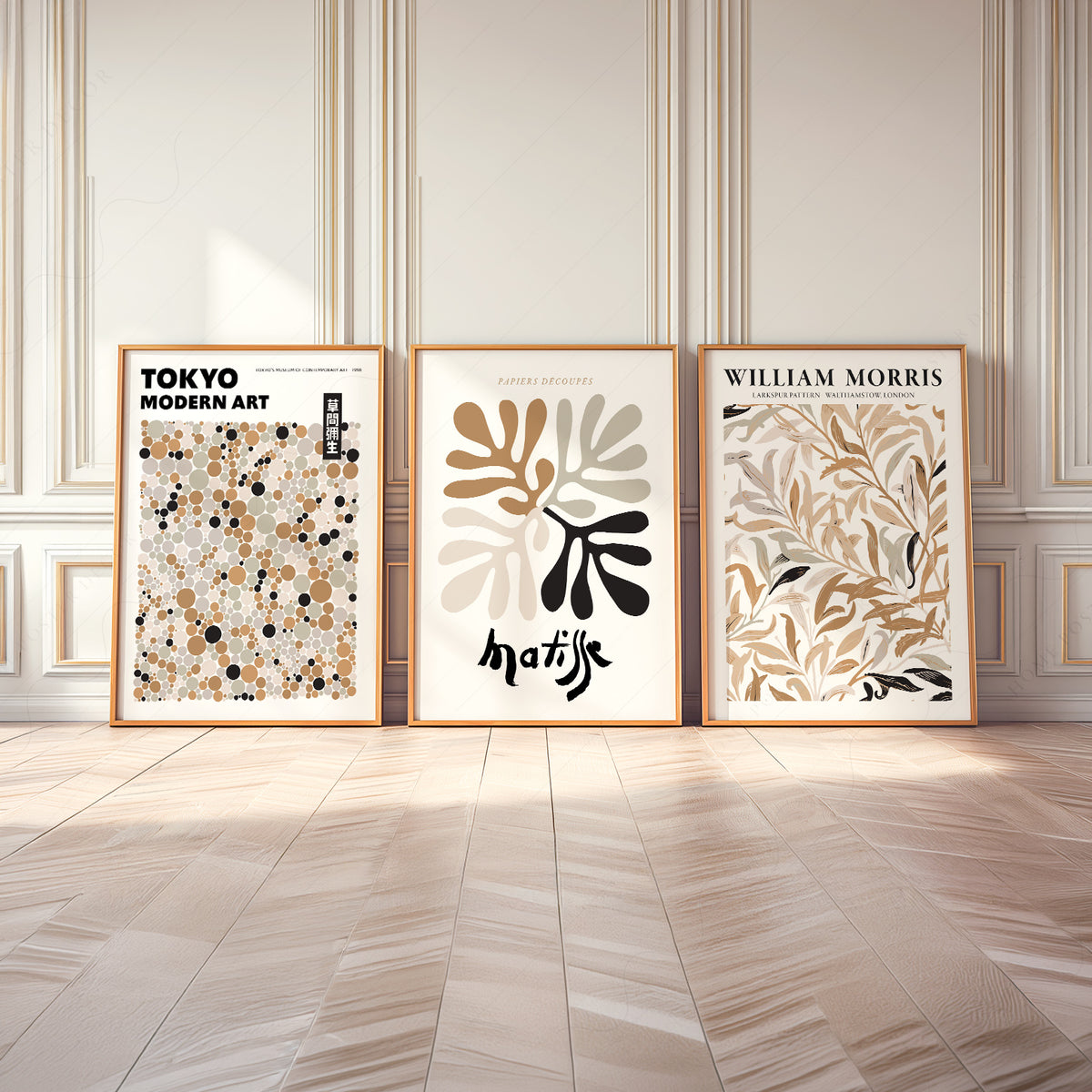 Matisse, Tokyo and Morris Neutral Art Prints, Set of 3 – 0-30 — artwork preview 8
