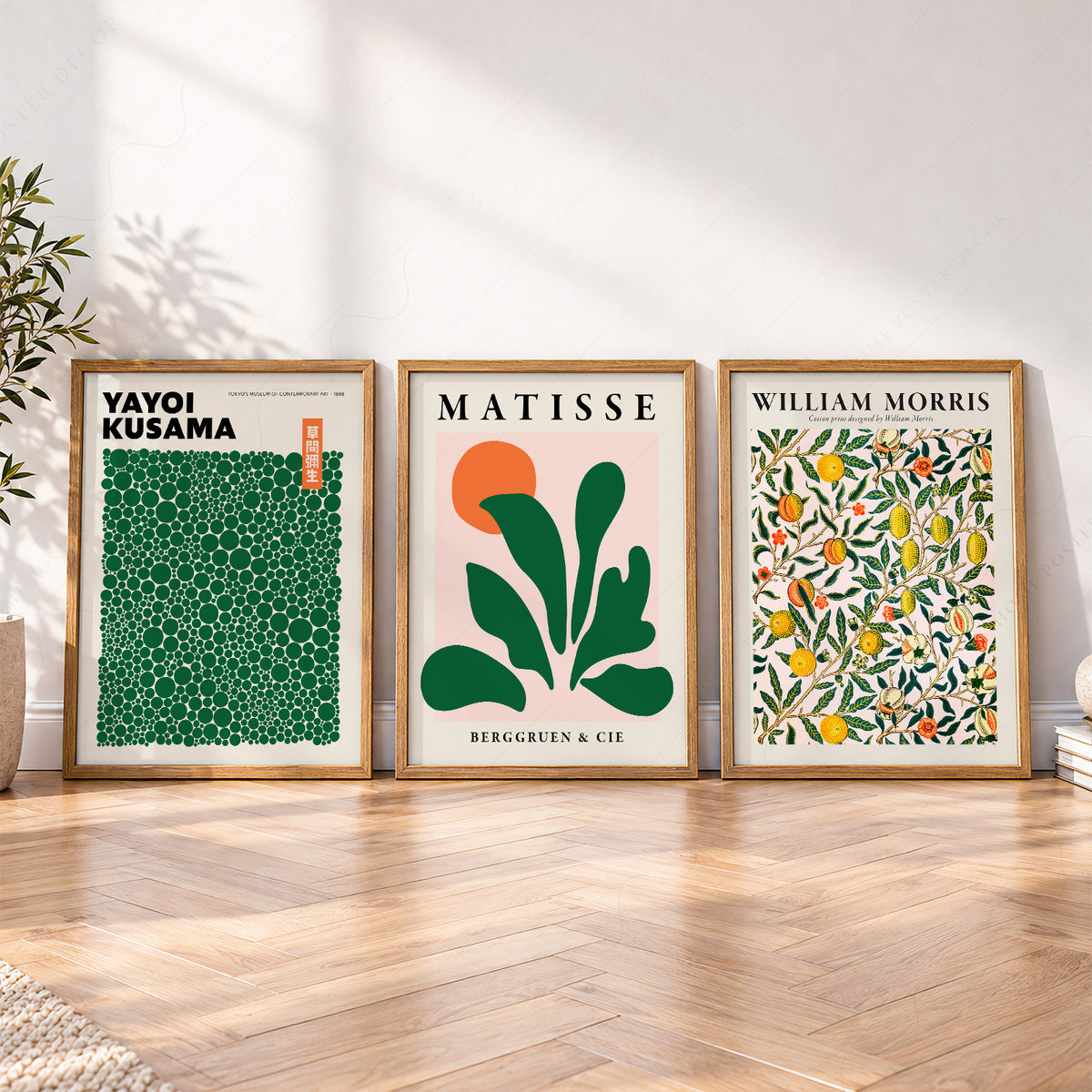 Yayoi Kusama, Henri Matisse and William Morris Botanical Prints, Set of 3 – 0-35 — artwork preview 4