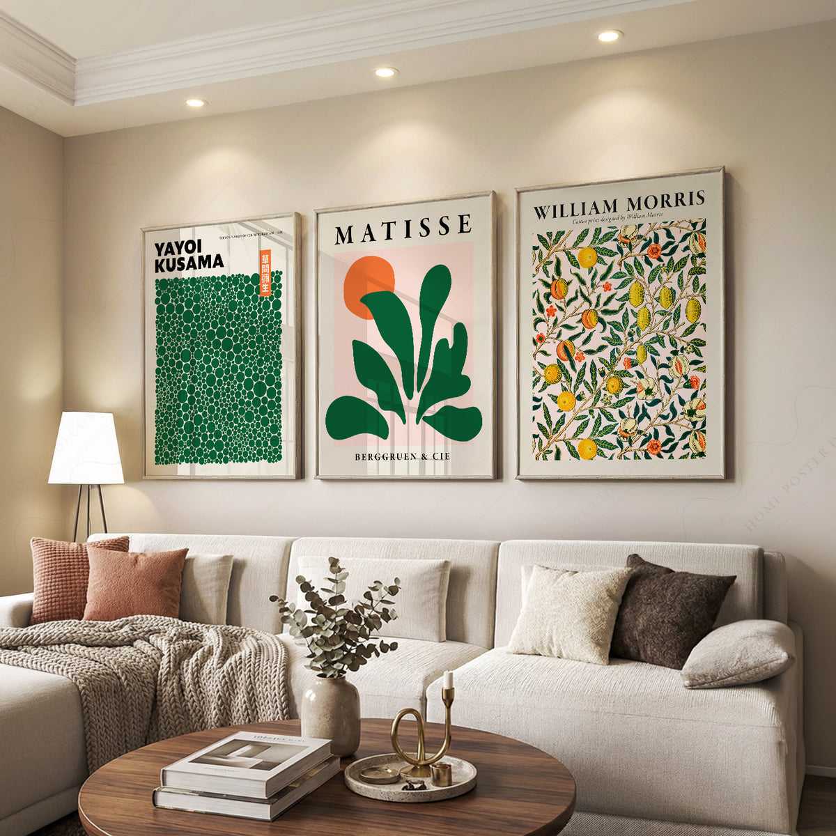 Yayoi Kusama, Henri Matisse and William Morris Botanical Prints, Set of 3 – 0-35 — artwork preview 7
