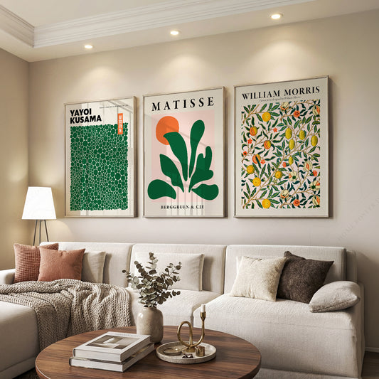 Yayoi Kusama, Henri Matisse and William Morris Botanical Prints, Set of 3 – 0-35 — artwork preview 7