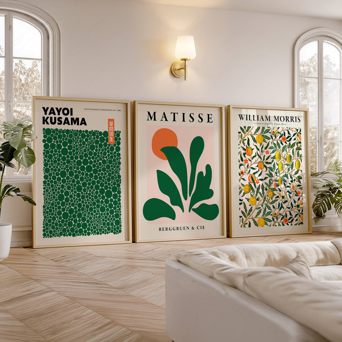 Yayoi Kusama, Henri Matisse and William Morris Botanical Prints, Set of 3 – 0-35 — artwork preview 5