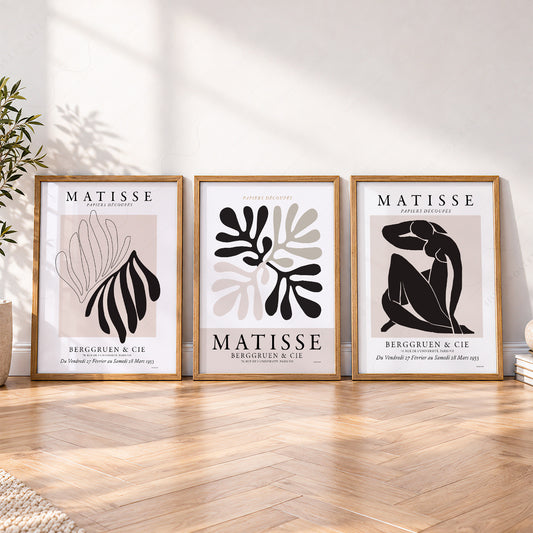 Henri Matisse Papiers Découpés Gallery Wall Set of 3 – Modern Art Prints – 01-01 — artwork preview 4