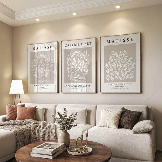 Henri Matisse Set of 3 Prints – Botanical Cut-Out Gallery Wall Art – 01-14 — artwork preview 7