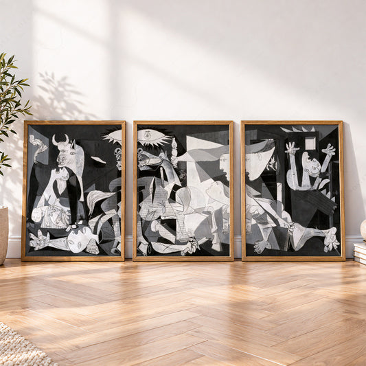 Pablo Picasso Guernica Triptych Art Print Set – Modern Wall Decor – 02-03 — artwork preview 4
