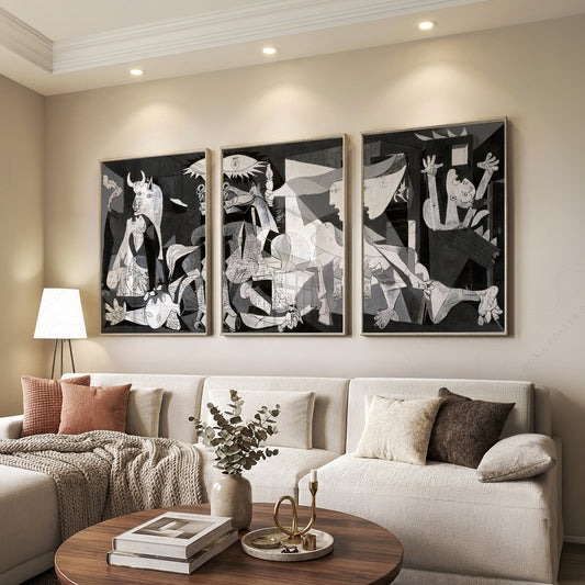 Pablo Picasso Guernica Triptych Art Print Set – Modern Wall Decor – 02-03 — artwork preview 7