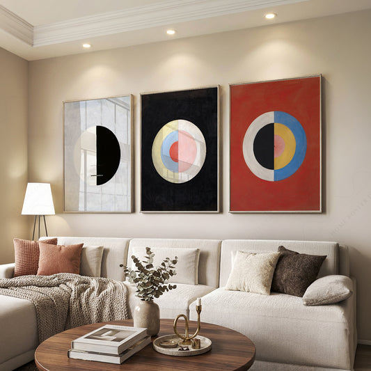 Hilma af Klint Set of 3 Prints – Abstract Geometric Wall Art Posters – 24-01 — artwork preview 7