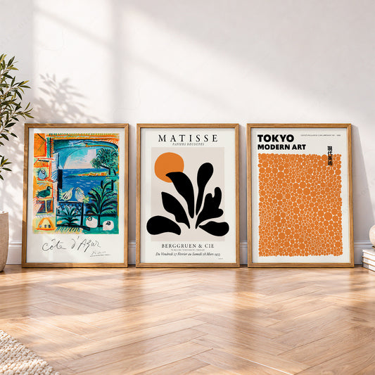 Matisse Kusama Picasso Set of 3 Prints – Modern Gallery Wall Art – 0-05 — artwork preview 4