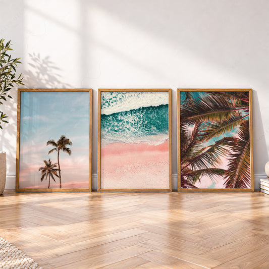 Beach Wall Art Set of 3 Prints – Coastal Photography Poster Collection – 22-19 — artwork preview 4
