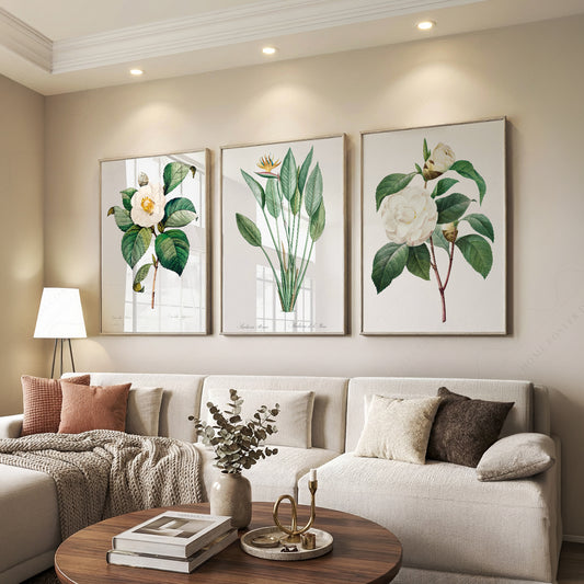 Botanical Gallery Wall Art Set – Vintage Flower Prints for Nature Lovers – 0-03 — artwork preview 7