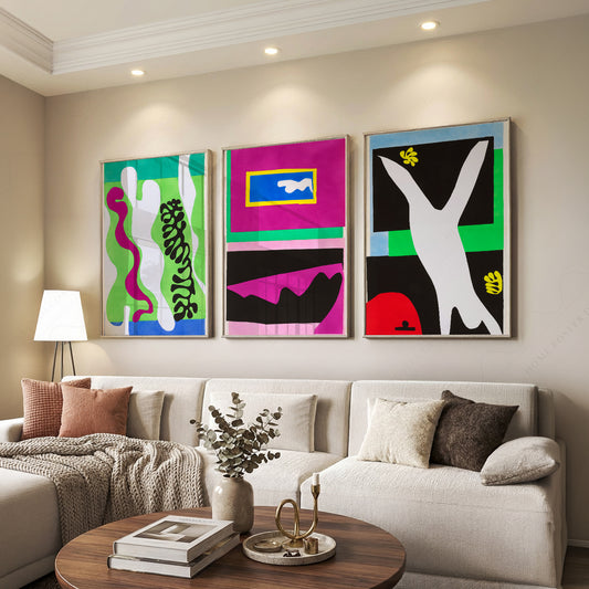 Henri Matisse Gallery Wall Set of 3 – Modern Cut-Out Art Prints – 01-15 — artwork preview 7