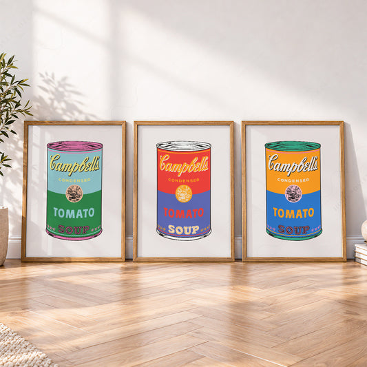 Andy Warhol Campbell's Soup Cans Print Set – Pop Art Kitchen Wall Decor – 20-09 — artwork preview 4