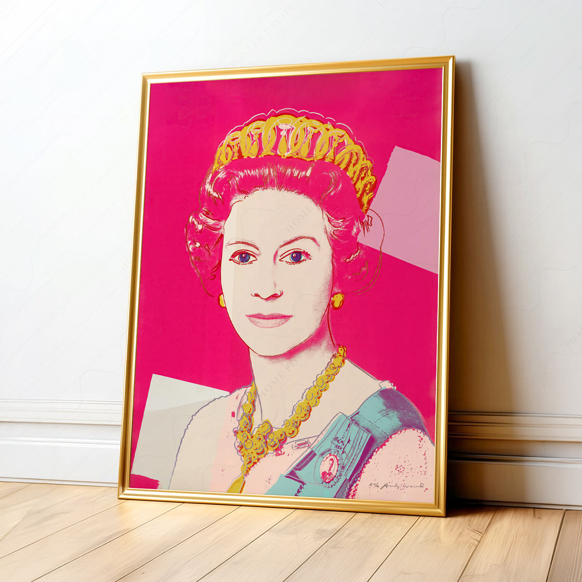 Andy Warhol Queen Elizabeth II Pop Art Print – Bold Modern Wall Art — artwork preview 1