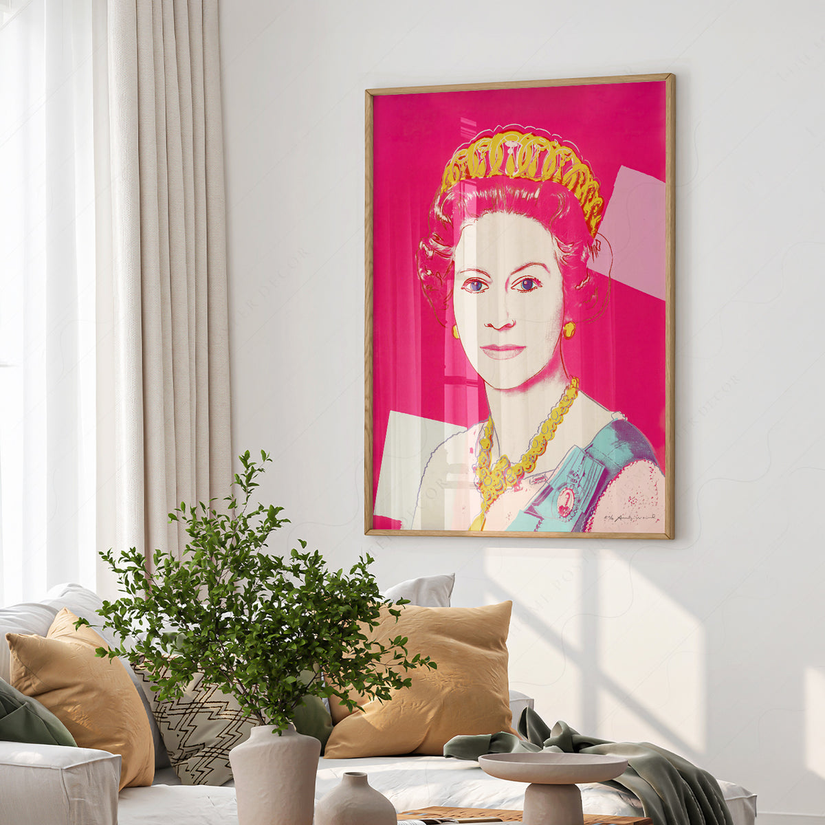 Andy Warhol Queen Elizabeth II Pop Art Print – Bold Modern Wall Art — artwork preview 6
