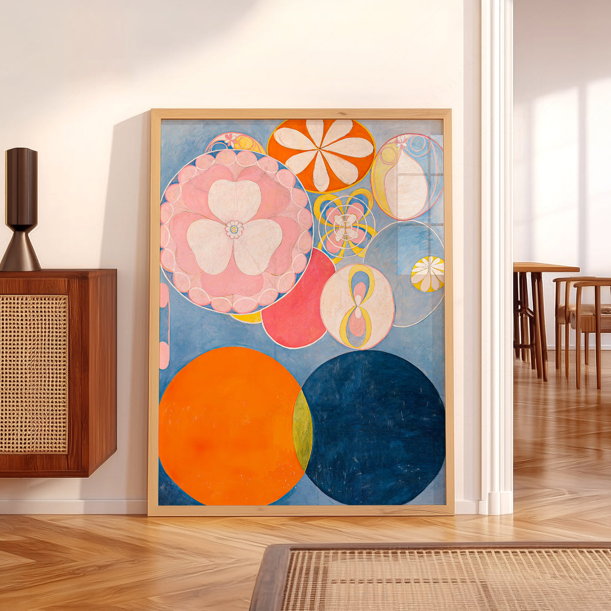 Hilma af Klint Colourful Circles and Floral Forms Art Print — artwork preview 5