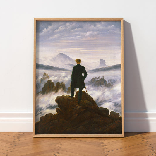 Caspar David Friedrich Wanderer, Above the Sea of Fog Print — artwork preview 2