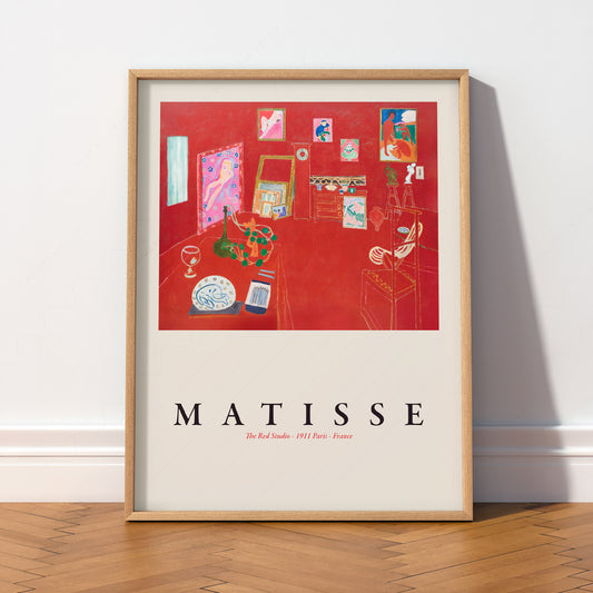Henri Matisse The Red Studio Art Print – Modern Museum Wall Poster — artwork preview 2