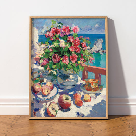 Konstantin Korovin Flowers beside the Sea Art Print — artwork preview 2