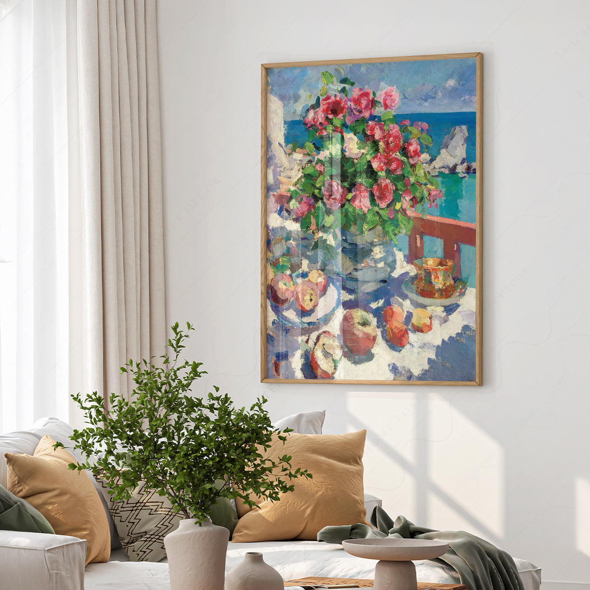 Konstantin Korovin Flowers beside the Sea Art Print — artwork preview 6
