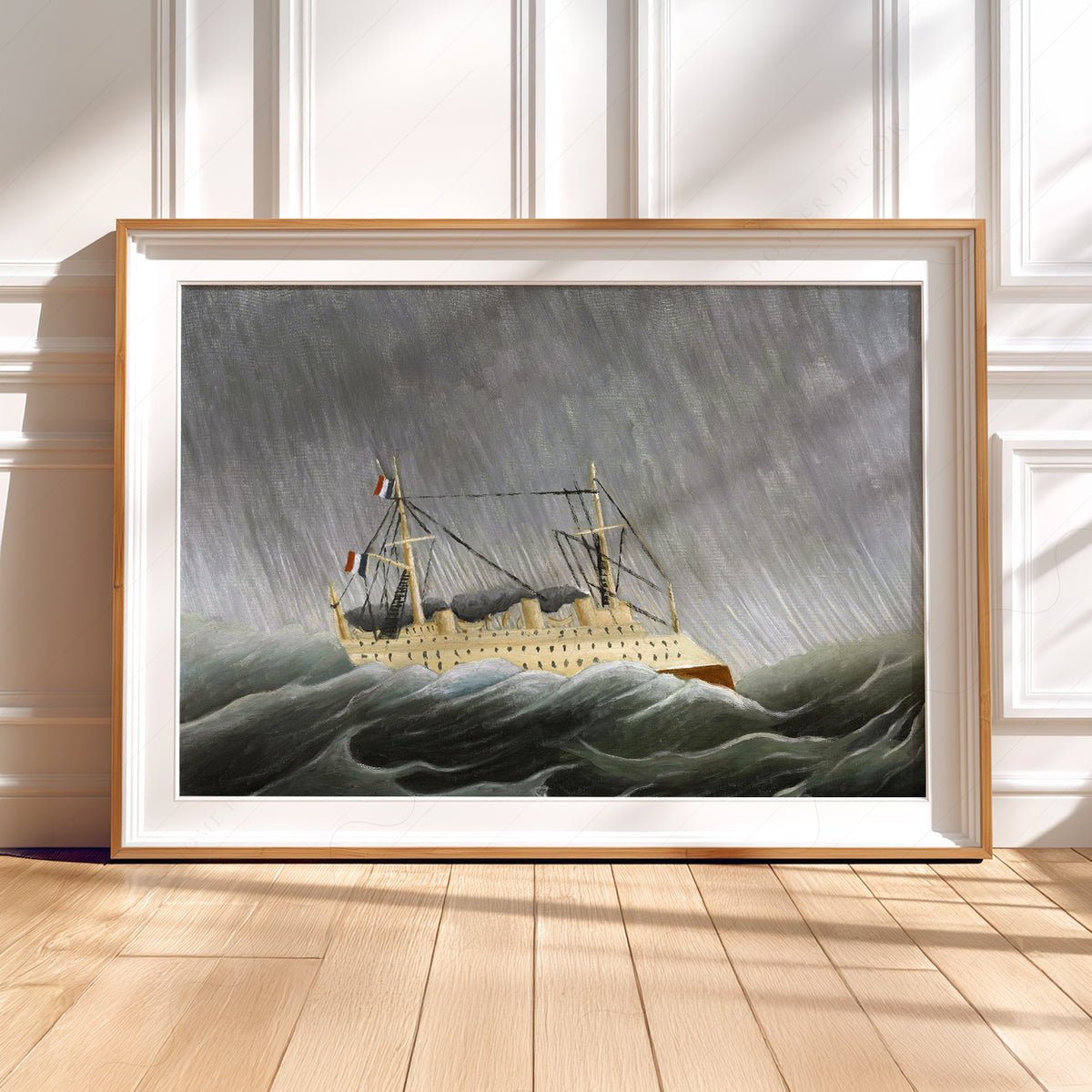 Henri Rousseau Ship in a Storm Art Print — artwork preview 5