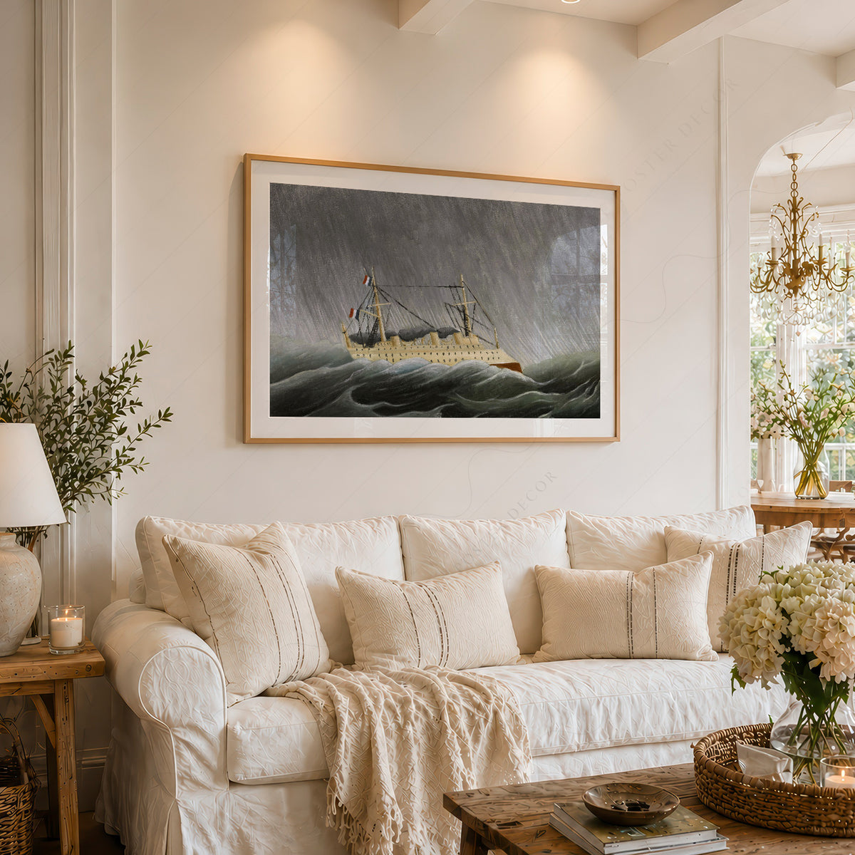 Henri Rousseau Ship in a Storm Art Print — artwork preview 6