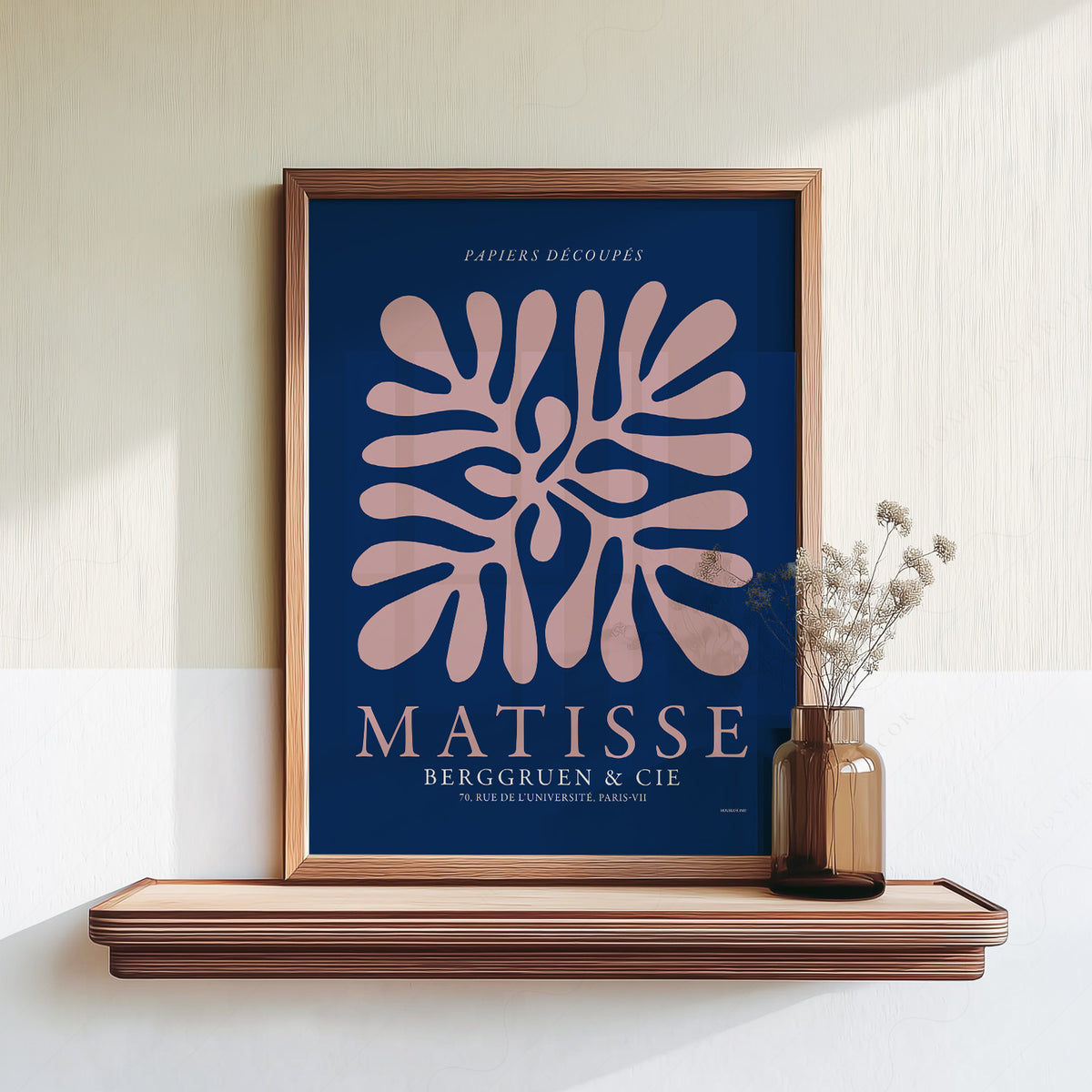 Henri Matisse Papiers Découpés Exhibition Poster – Navy Blue Wall Art — artwork preview 18
