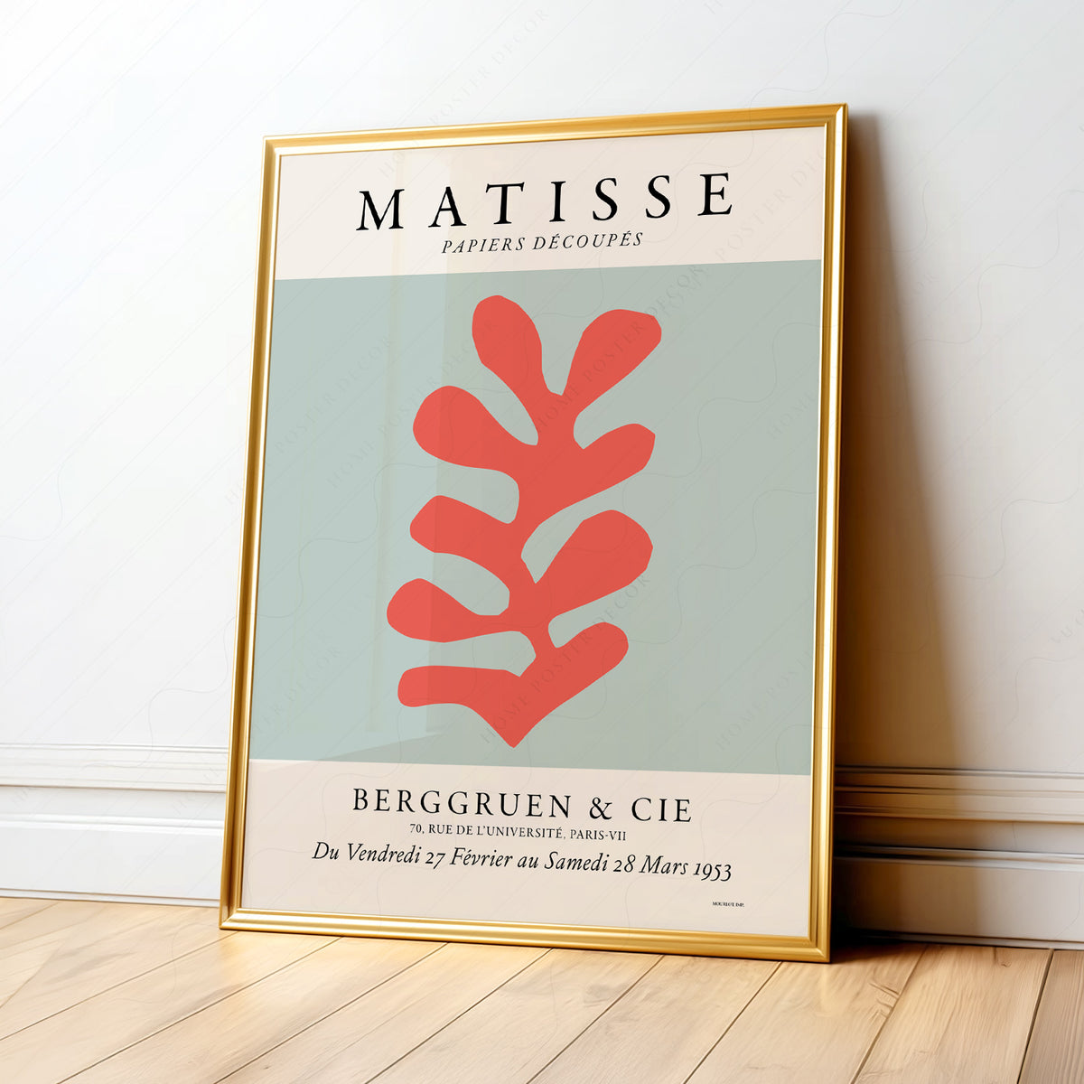 Henri Matisse Papiers Découpés Exhibition Poster – Modern Cut-Out Art Print — artwork preview 1