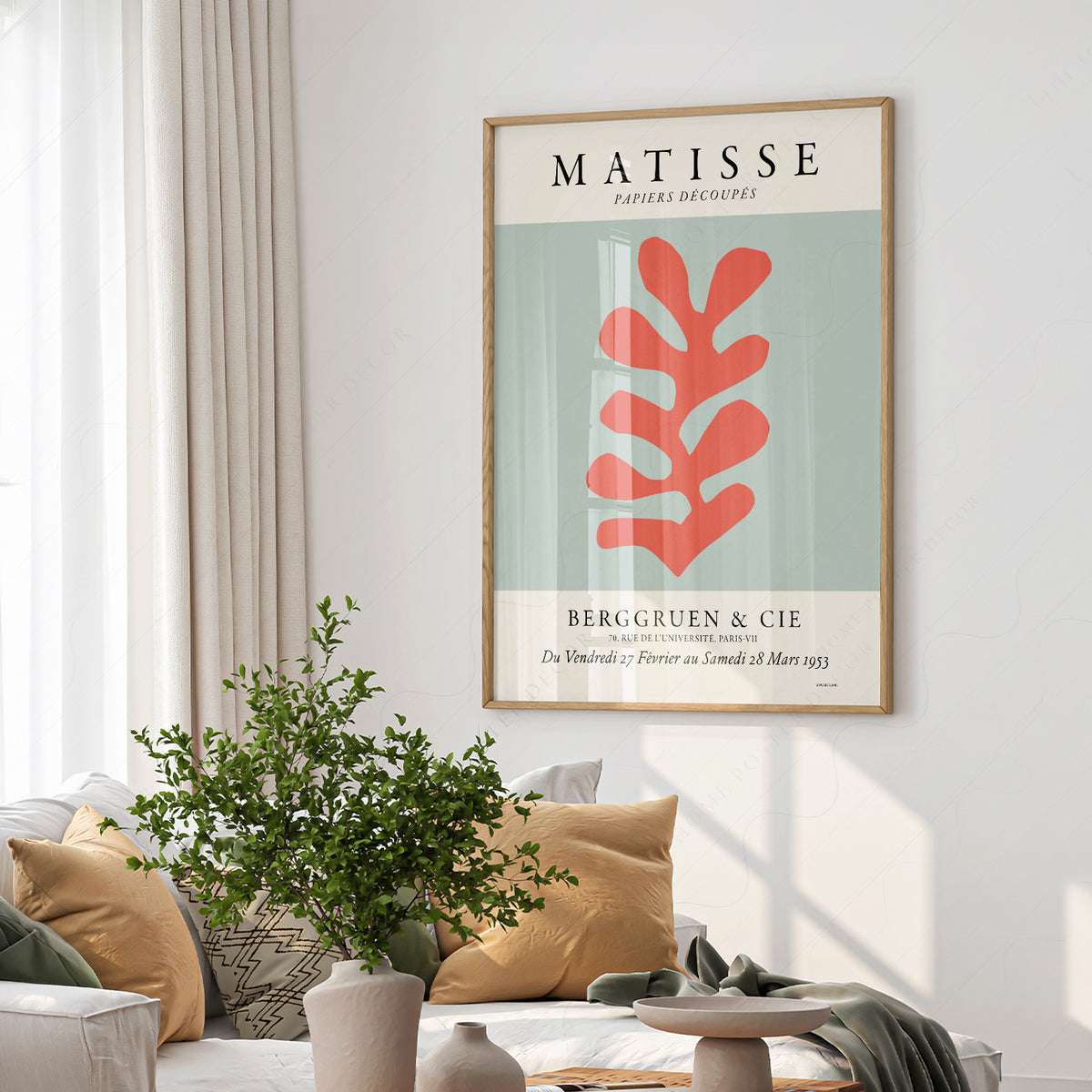 Henri Matisse Papiers Découpés Exhibition Poster – Modern Cut-Out Art Print — artwork preview 6