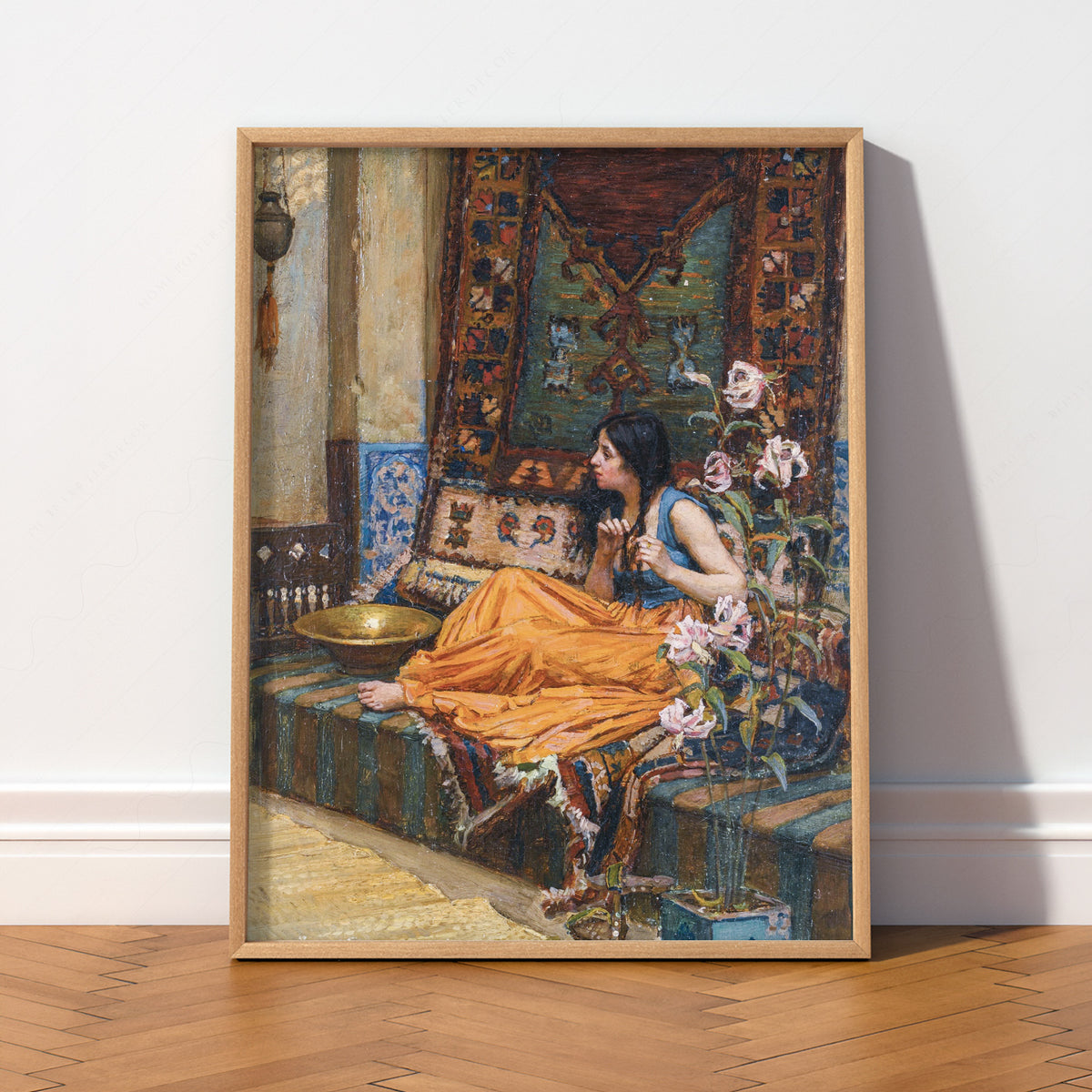 John William Waterhouse In the Harem Art Print — artwork preview 2