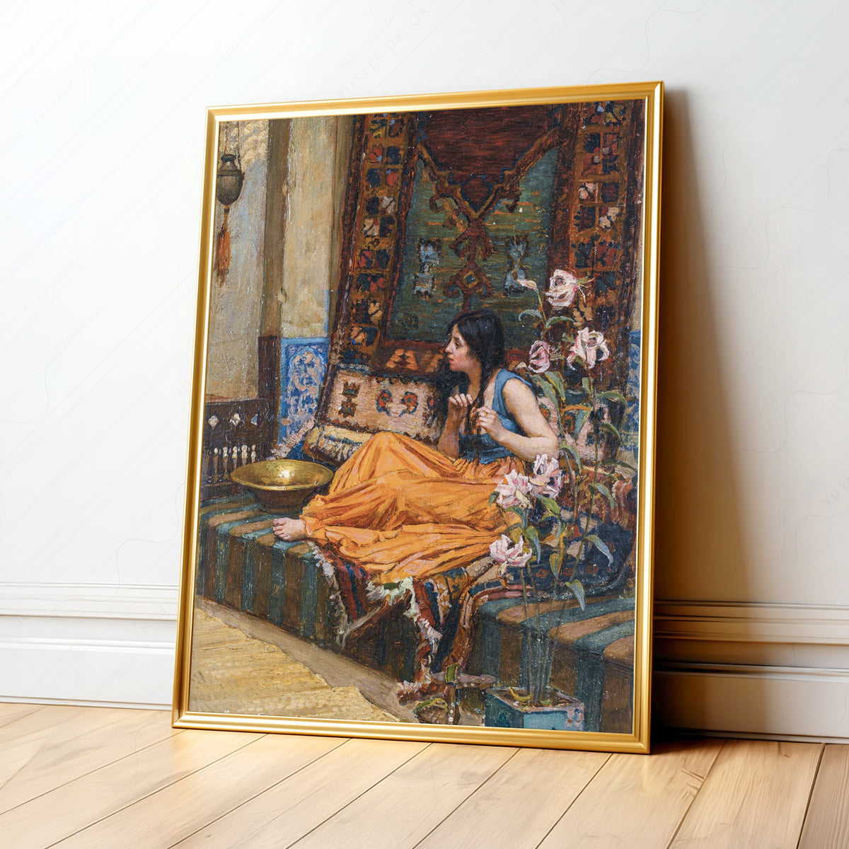 John William Waterhouse In the Harem Art Print — artwork preview 1