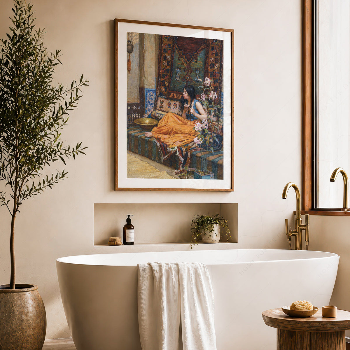 John William Waterhouse In the Harem Art Print — artwork preview 22