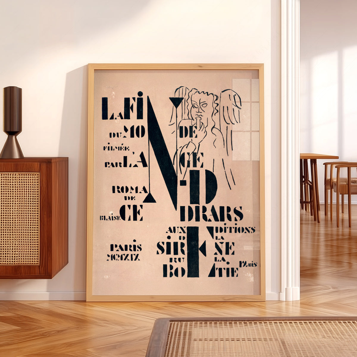 Fernand Leger Decorative Typography Composition Art Print — artwork preview 5