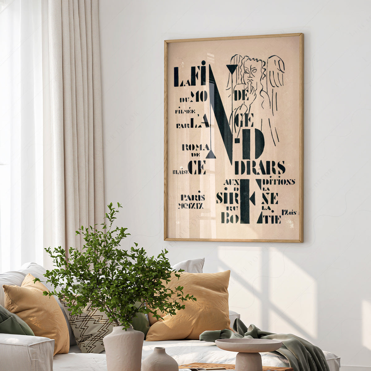 Fernand Leger Decorative Typography Composition Art Print — artwork preview 6