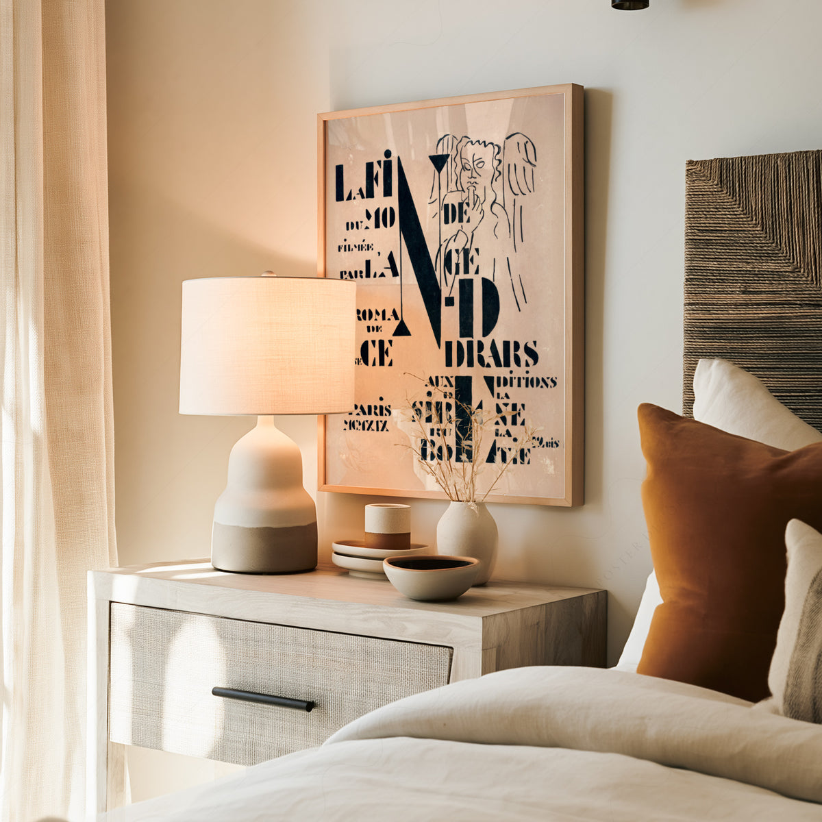 Fernand Leger Decorative Typography Composition Art Print — artwork preview 19