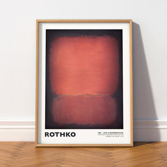 Mark Rothko Untitled Red and Black Art Print – Abstract Expressionist Poster — artwork preview 2