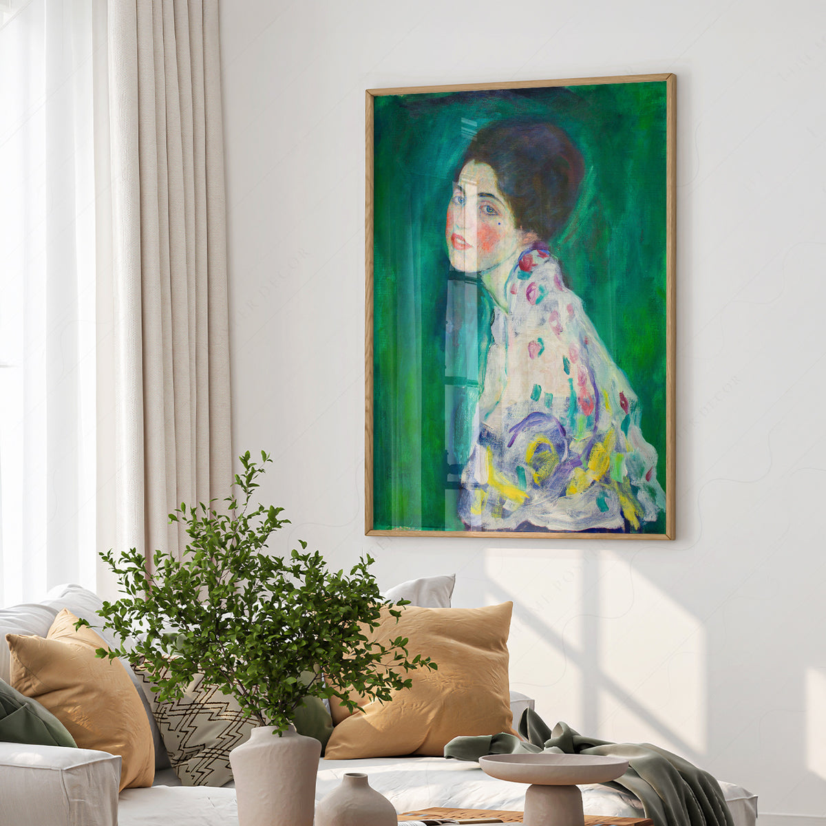 Gustav Klimt Portrait of a Lady Art Print — artwork preview 6