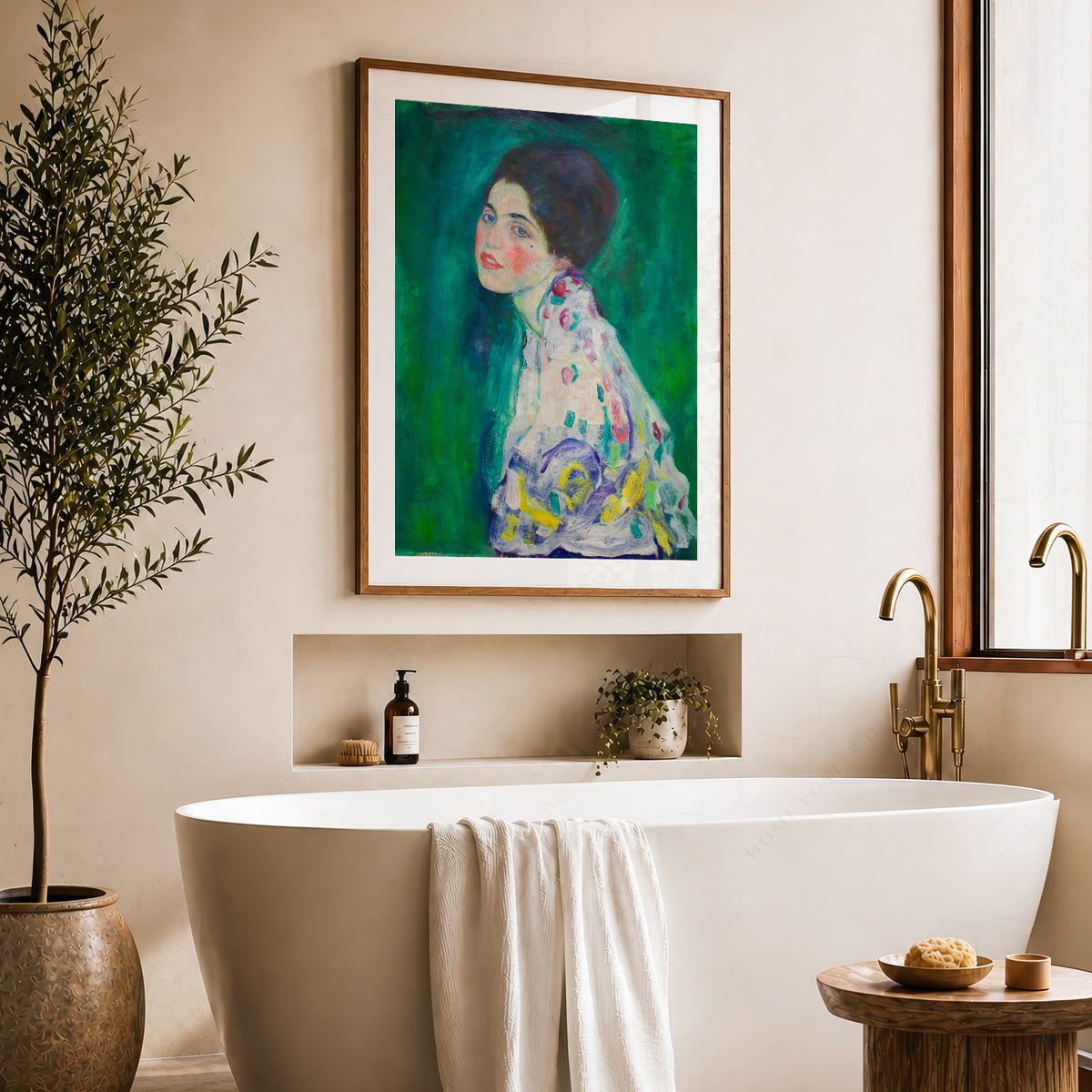 Gustav Klimt Portrait of a Lady Art Print — artwork preview 22