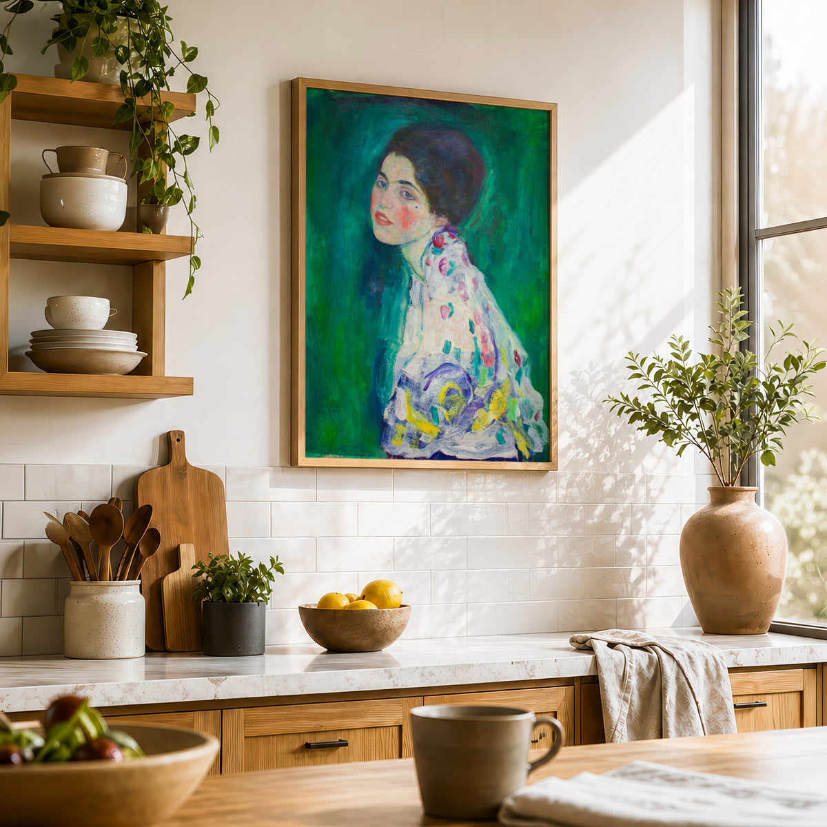 Gustav Klimt Portrait of a Lady Art Print — artwork preview 23