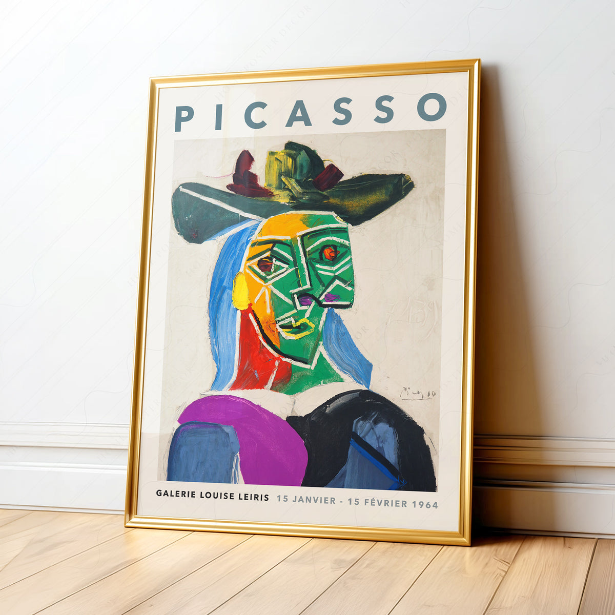 Pablo Picasso Portrait of Dora Maar Art Print – Cubist Wall Art Poster — artwork preview 1