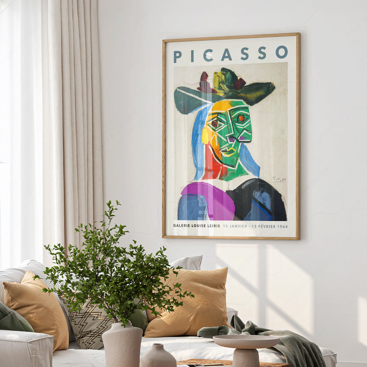 Pablo Picasso Portrait of Dora Maar Art Print – Cubist Wall Art Poster — artwork preview 6