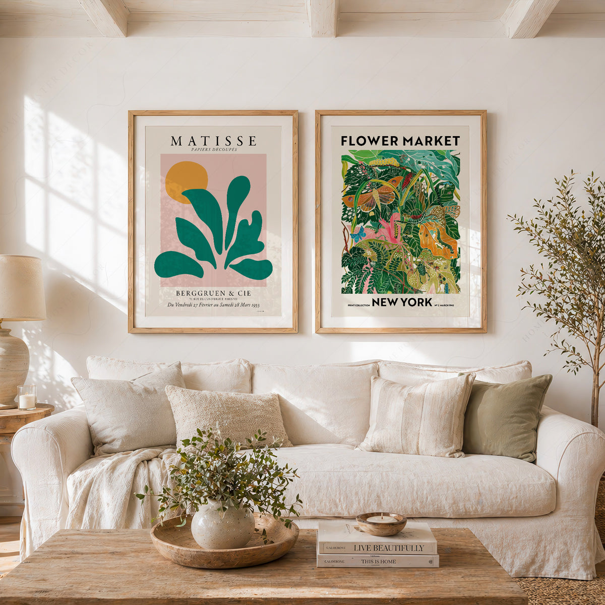 Green Matisse and Flower Market Pair – Set of 2 Art Prints — artwork preview 11