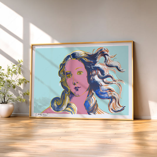 Andy Warhol Botticelli's Venus Pop Art Print – Modern Wall Art Poster — artwork preview 2