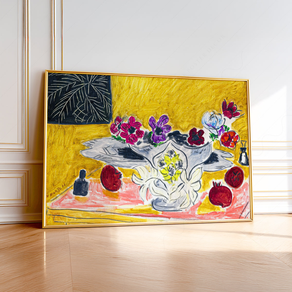 Henri Matisse Anemones and Grenades Art Print – Vibrant Still Life Poster — artwork preview 1