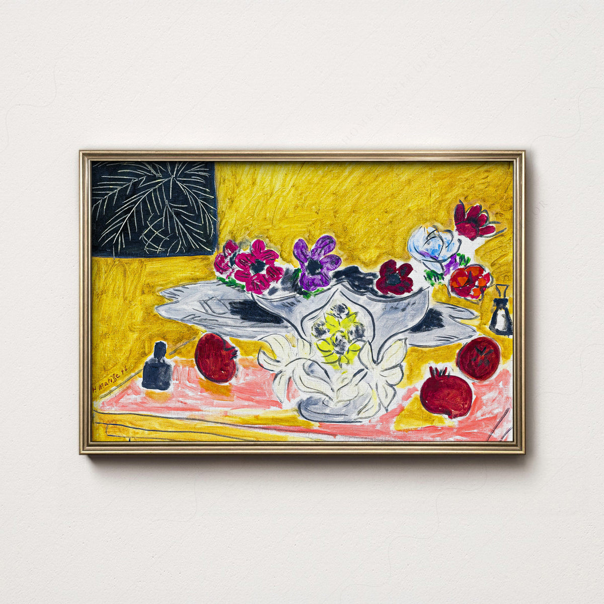 Henri Matisse Anemones and Grenades Art Print – Vibrant Still Life Poster — artwork preview 7