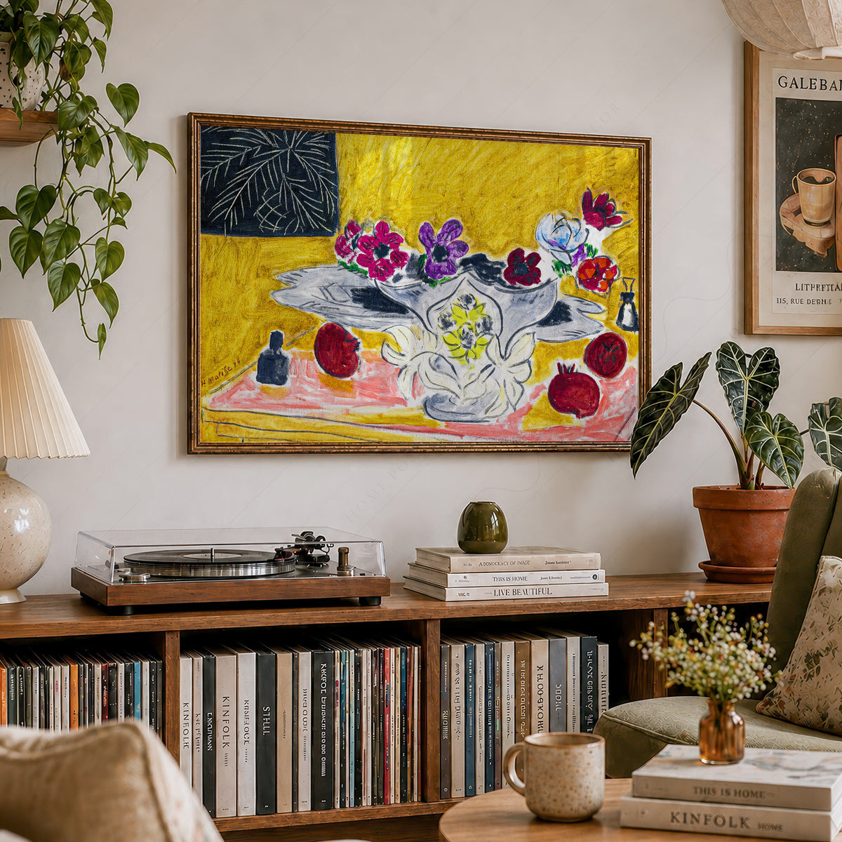 Henri Matisse Anemones and Grenades Art Print – Vibrant Still Life Poster — artwork preview 19