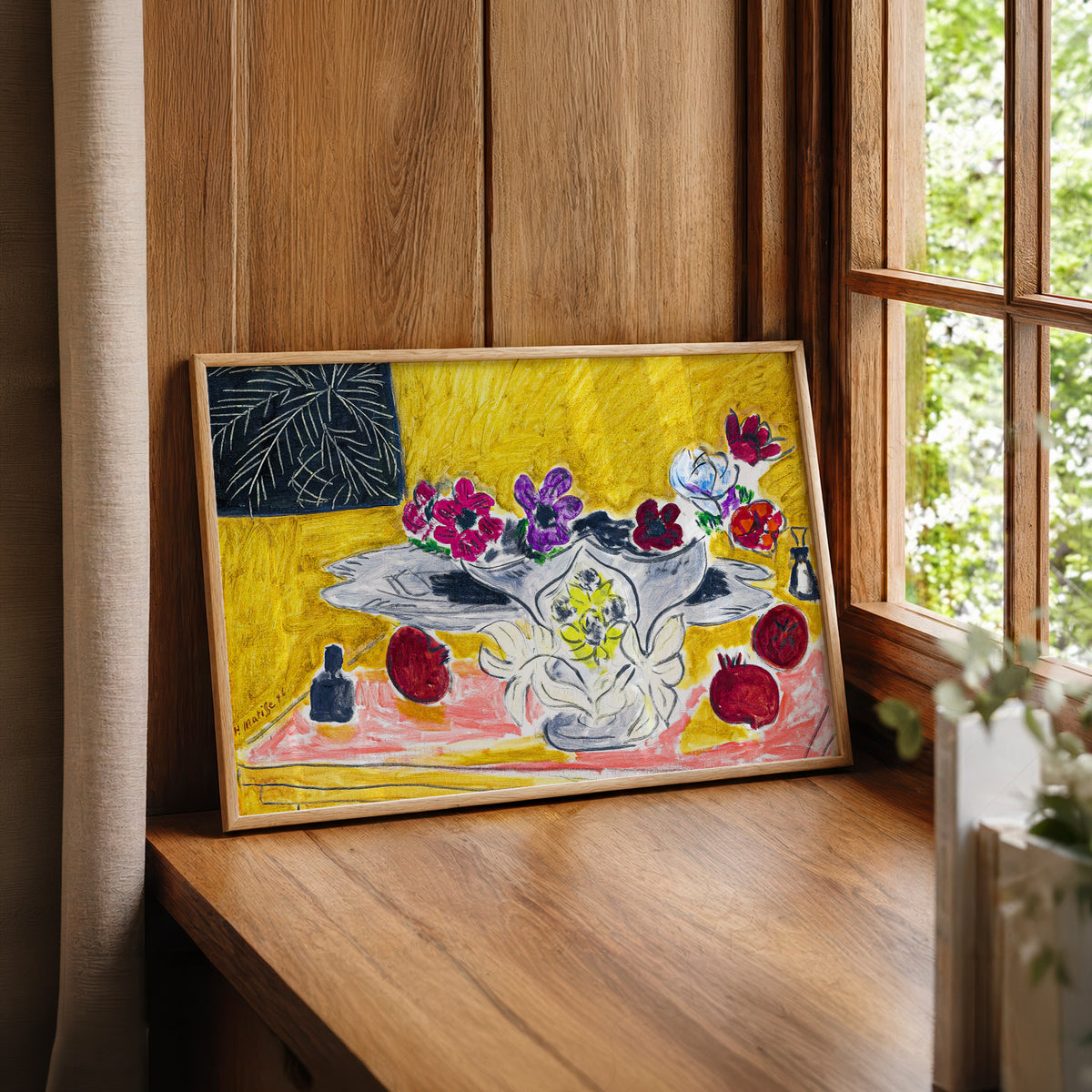 Henri Matisse Anemones and Grenades Art Print – Vibrant Still Life Poster — artwork preview 22