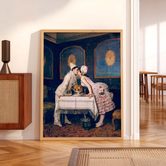 Auguste Toulmouche The Kiss – Romantic Victorian Wall Decor — artwork preview 5