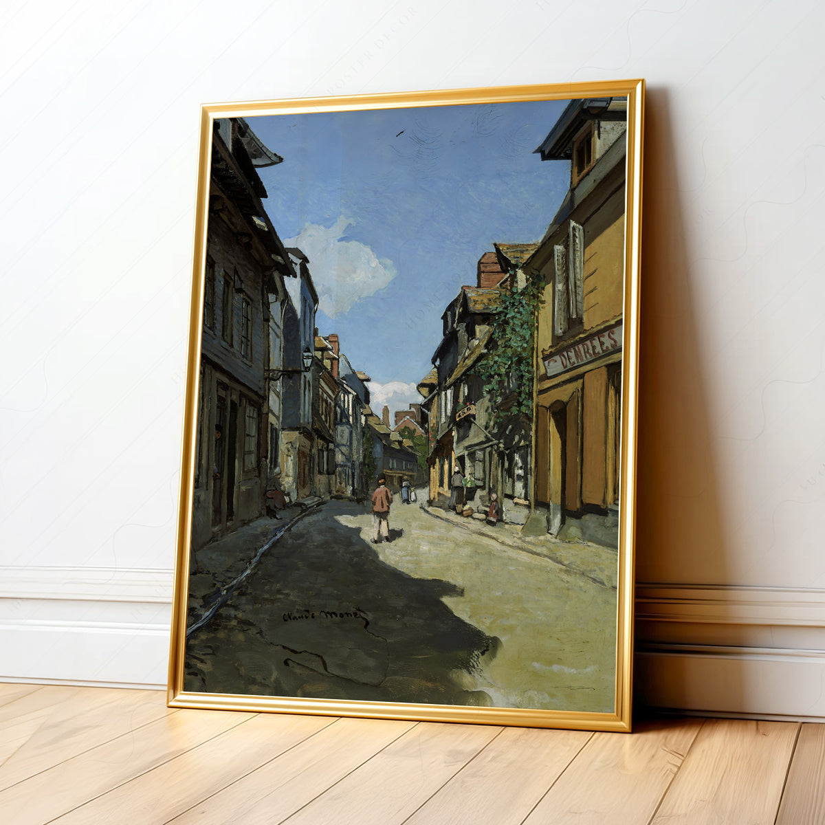 Claude Monet Rue de la Bavole Art Print — artwork preview 1