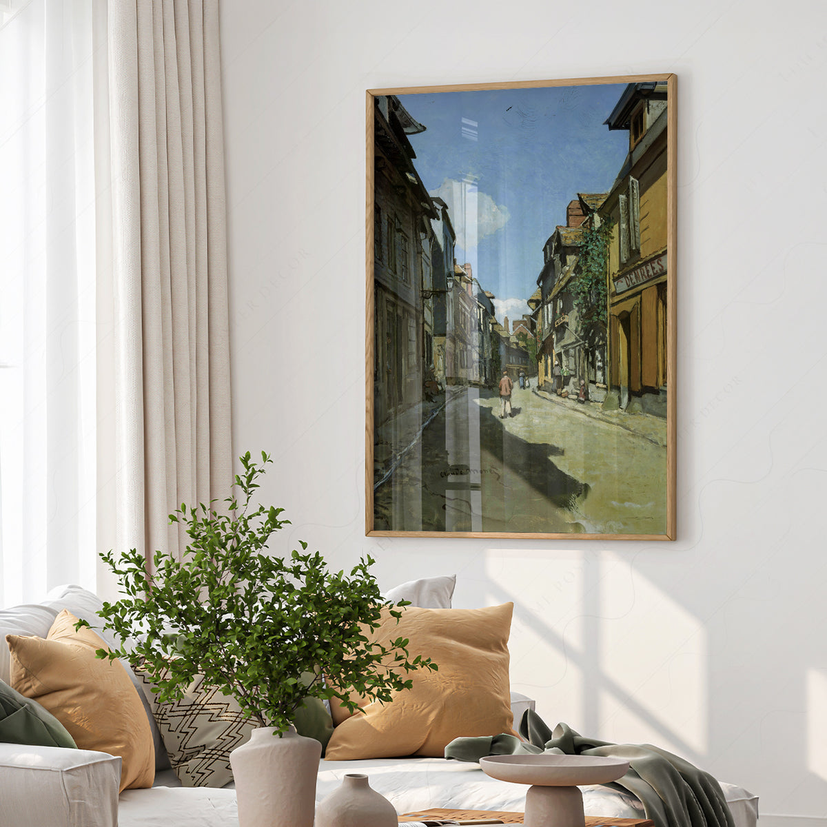 Claude Monet Rue de la Bavole Art Print — artwork preview 6