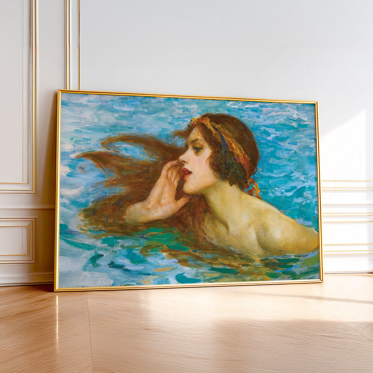 William Henry Margetson A Little Sea Maiden Art Print — artwork preview 1