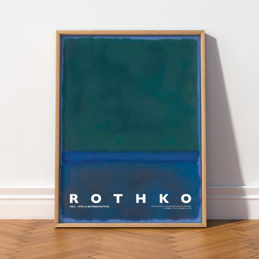 Mark Rothko Untitled Green Blue Art Print – Abstract Expressionist Poster — artwork preview 2
